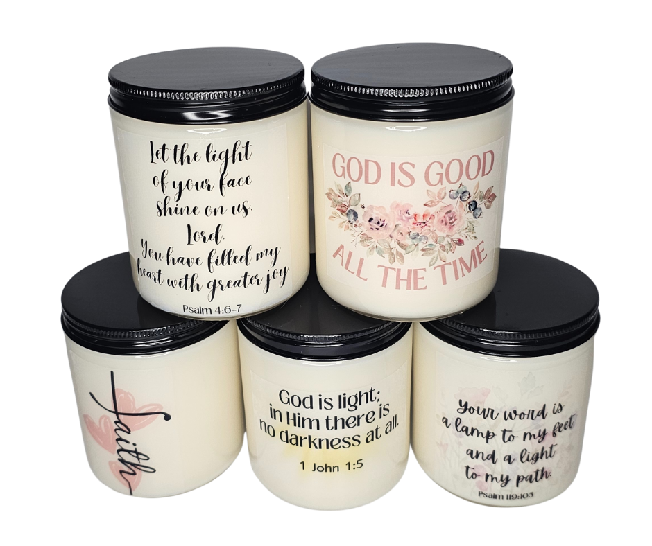 Custom Bible Verse Candles
