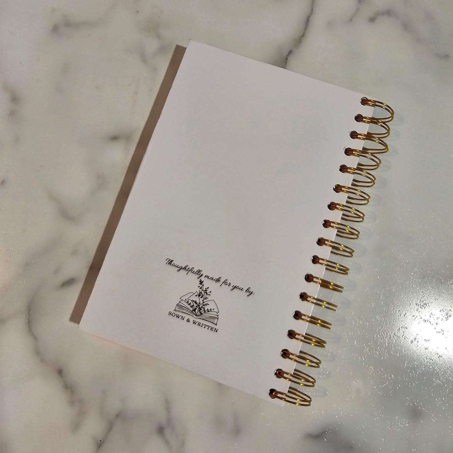 Handmade Spiral Journal with Bible Verse