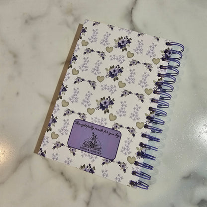 Handmade Spiral Journal with Bible Verse