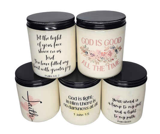 Custom Bible Verse Candles