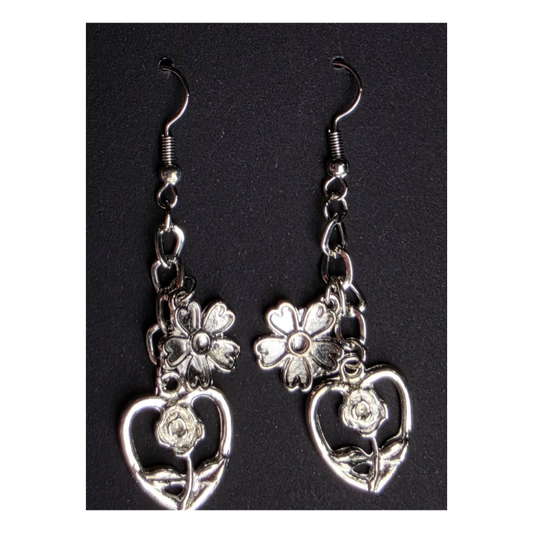 Floral Earrings - Dangling B