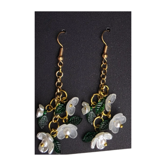 Floral Earrings - Dangling D