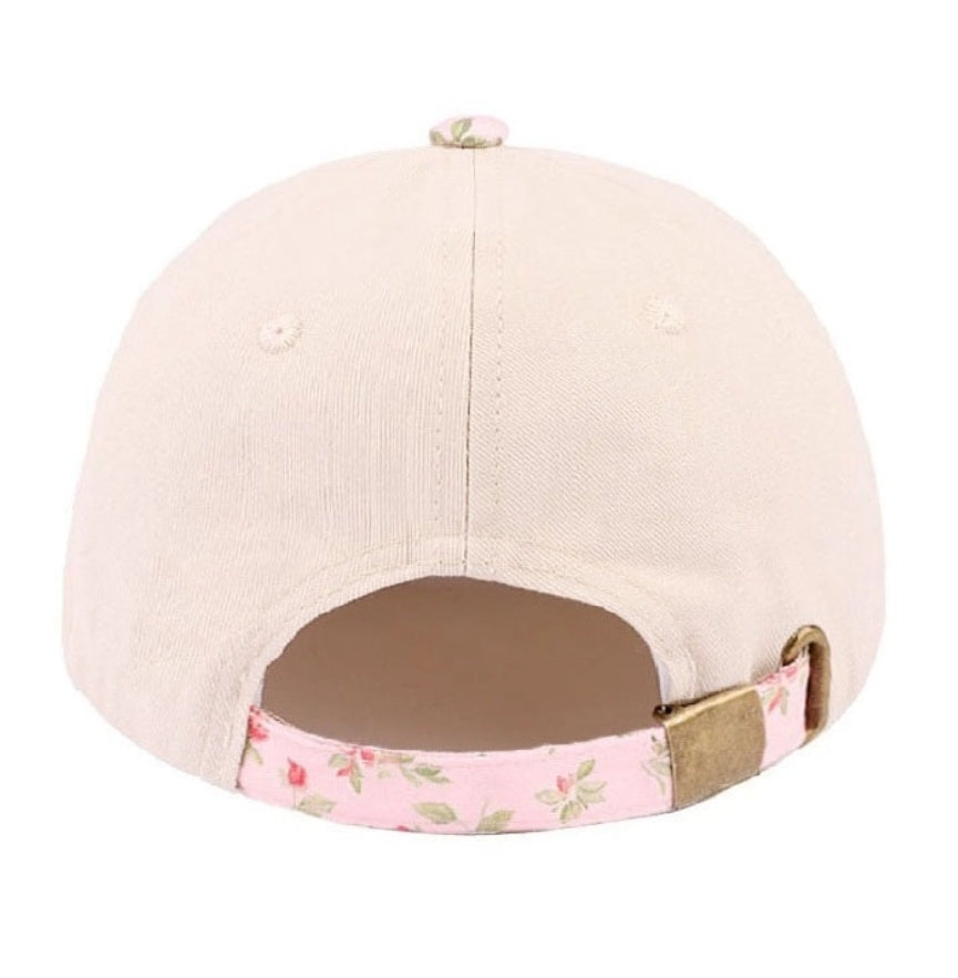 All His Glory Hat - Floral Pink