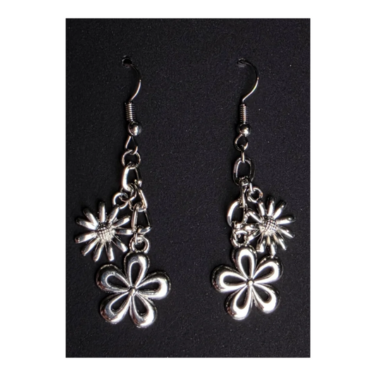 Floral Earrings - Dangling A